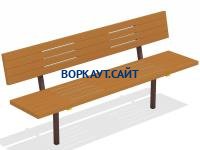 Диван уличный МАФ 1608 в Воронеже