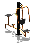 Уличный тренажер "Жим от груди Вело" УТ321 в Воронеже