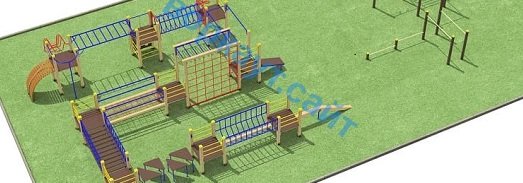 Проект спортплощадки с полосой препятствий в Воронеже