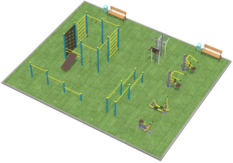Проект спортплощадки 150 метров в Воронеже в Воронеже