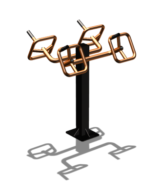 Уличный тренажер  "Штурвал двойной"  УТ201 в Воронеже