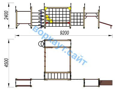 Детский спортивный комплекс ДСК 3102 в Воронеже