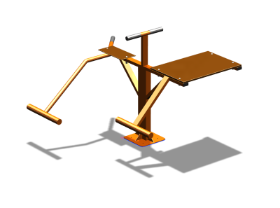 Уличный тренажер "Пресс Гиперэкстензия" УТ327 в Воронеже