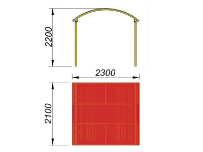 Навес судейский МАФ 4004 в Воронеже
