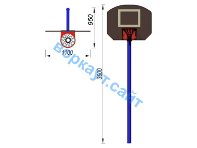 Баскетбольный щит СИО 3510 в Воронеже