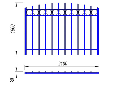 Ограждение спортивной площадки МАФ 5005 в Воронеже