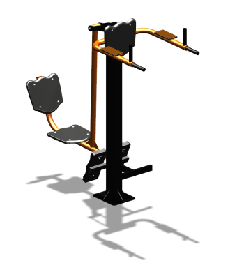 Уличный тренажер "Жим ногами Брусья Пресс" УТ329 в Воронеже