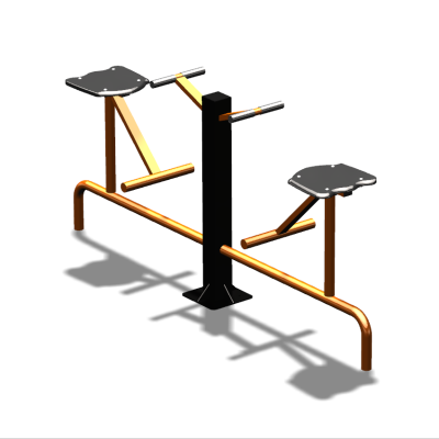 Уличный тренажер  "Твистер сидя двойной"   УТ216 в Воронеже
