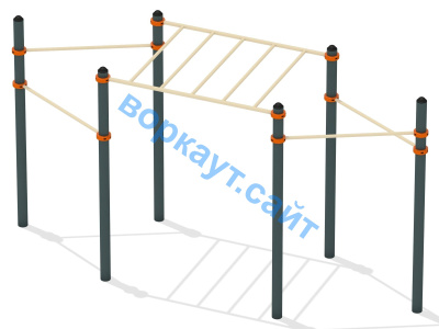 Турник разноуровневый с рукоходом ВС-26 в Воронеже