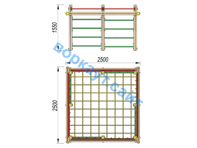 Детский спортивный комплекс ДСК 3109 в Воронеже