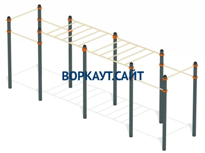 Воркаут рукоход с турниками ВС-23 в Воронеже