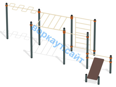 Спортивный комплекс воркаут ВС-45 в Воронеже
