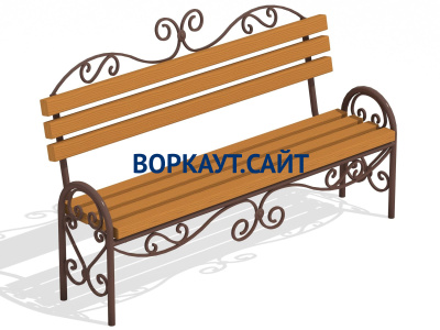 Лавочка кованная МАФ 1606 в Воронеже