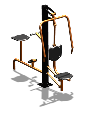 Уличный тренажер "Жим от груди Вело" УТ321 в Воронеже