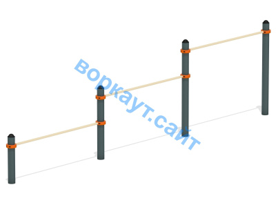 Каскад турников тройной ВС-6 в Воронеже