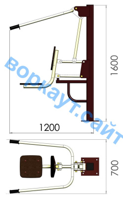 Уличный тренажер "Тяга сверху" УТ 001 в Воронеже