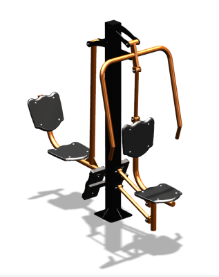 Уличный тренажер "Жим от груди Жим ногами" УТ304 в Воронеже