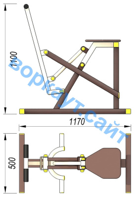 Уличный тренажер "Наездник " УТ 006 в Воронеже Уличный тренажер "Наездник " УТ 006 в Воронеже
