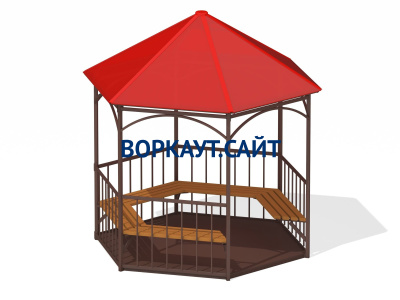 Беседка с лавками и полом МАФ 4122 в Воронеже