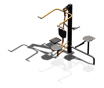 Уличный тренажер "Верхняя тяга Твистер стоя Твистер сидя" УТ336 в Воронеже