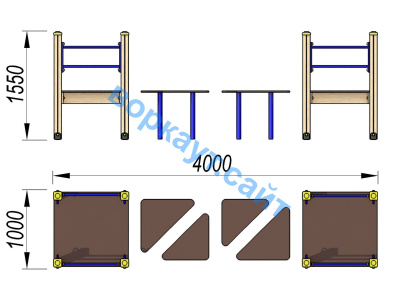 Детский спортивный комплекс Мостик ДСК 3114 в Воронеже