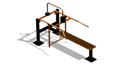 Силовой уличный тренажер  "Горизонтальный жим"  УТ402 в Воронеже
