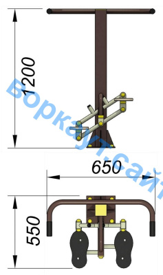 Уличный тренажер "Балансир" УТ 007 в Воронеже
