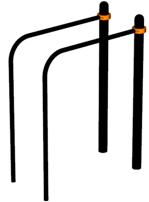 Воркаут брусья приставные ВС-39 в Воронеже