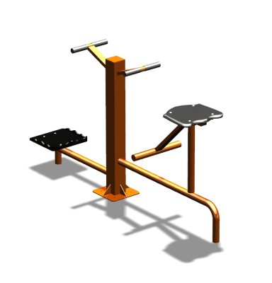 Уличный тренажер "Твистер стоя Твистер сидя" УТ323 в Воронеже