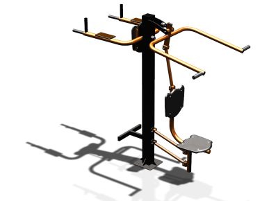 Уличный тренажер "Верхняя тяга Брусья Пресс" УТ339 в Воронеже