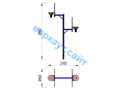 Баскетбольный щит двойной СИО 3511 в Воронеже