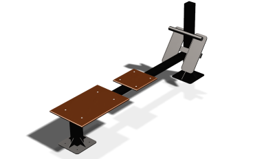 Силовой уличный тренажер  "Скамья для пресса"  УТ415 в Воронеже